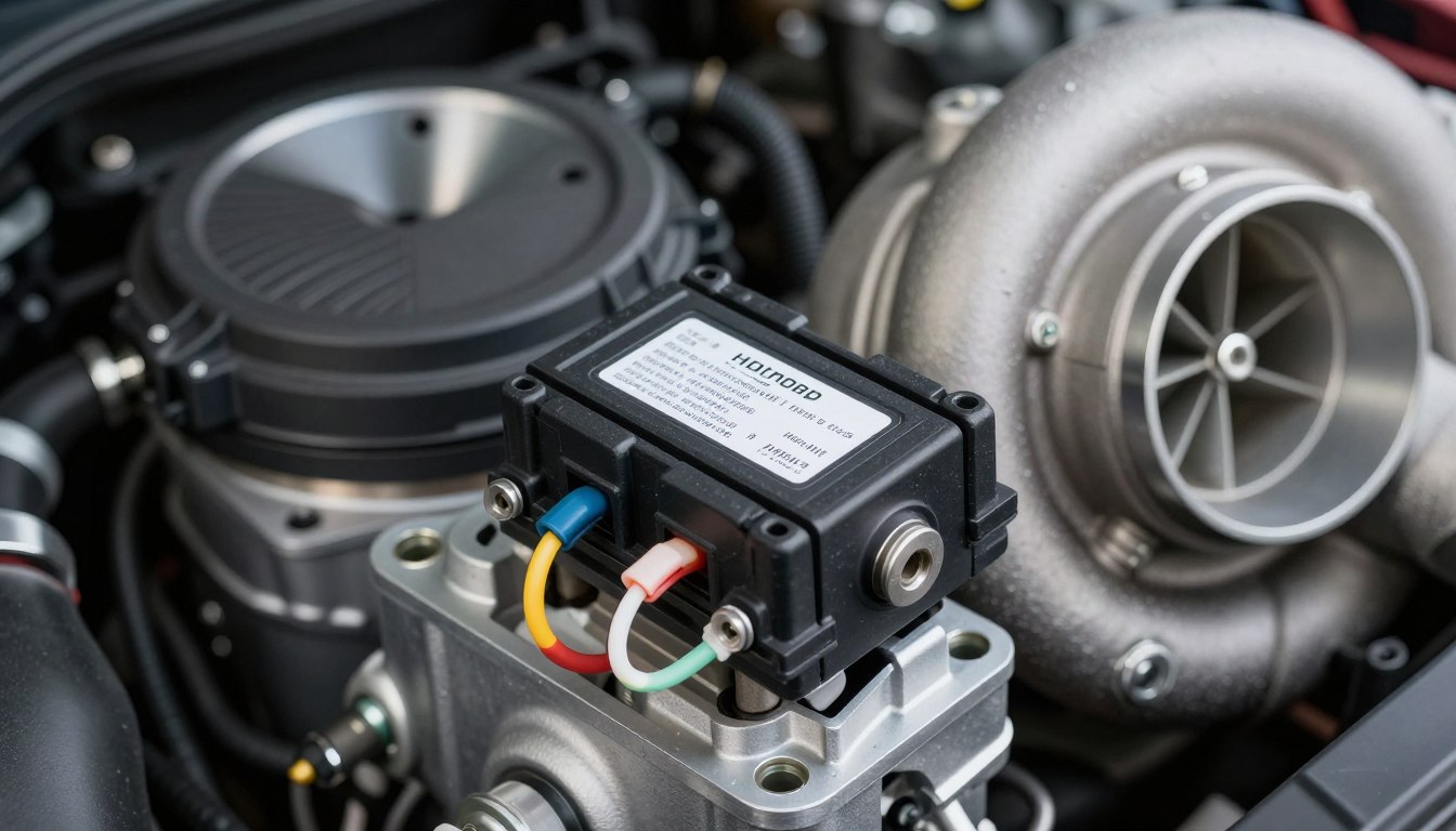 Fusible électrovanne turbo 1.6 HDI installé sur moteur diesel PSA