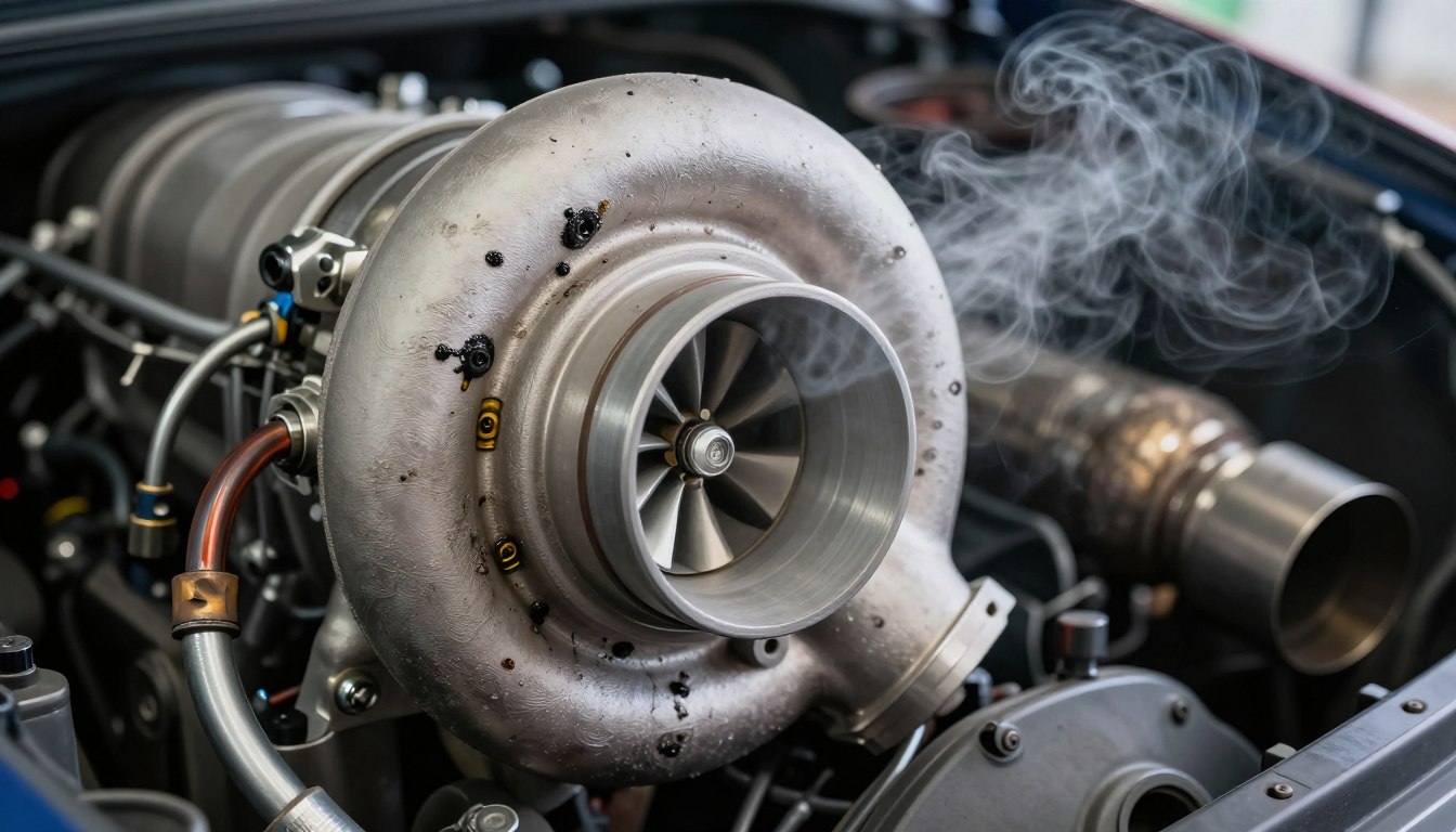 électrovanne turbo défectueuse sur moteur diesel HDI avec fumée d'échappement