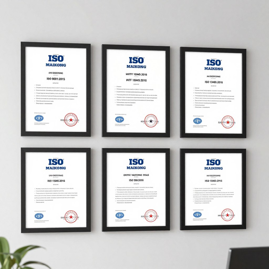 Certificats ISO MAIKONG qualité électrovannes