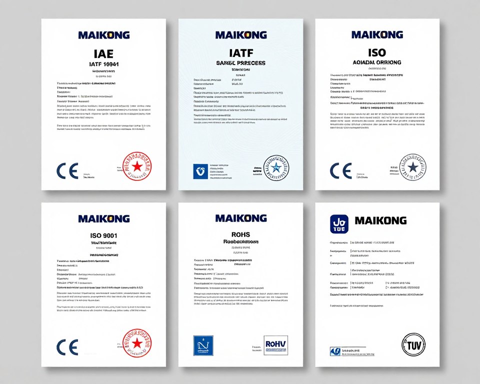 Certificats qualité MAIKONG ISO CE TUV électrovannes