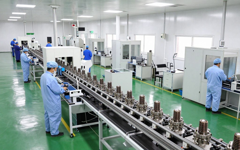 Chaîne de production d'électrovannes dans l'usine MAIKONG