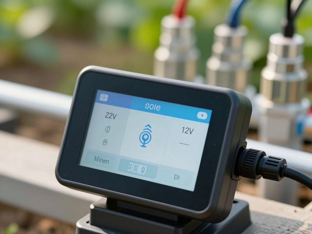 Contrôleur d'irrigation intelligent connecté à des électrovannes 12V