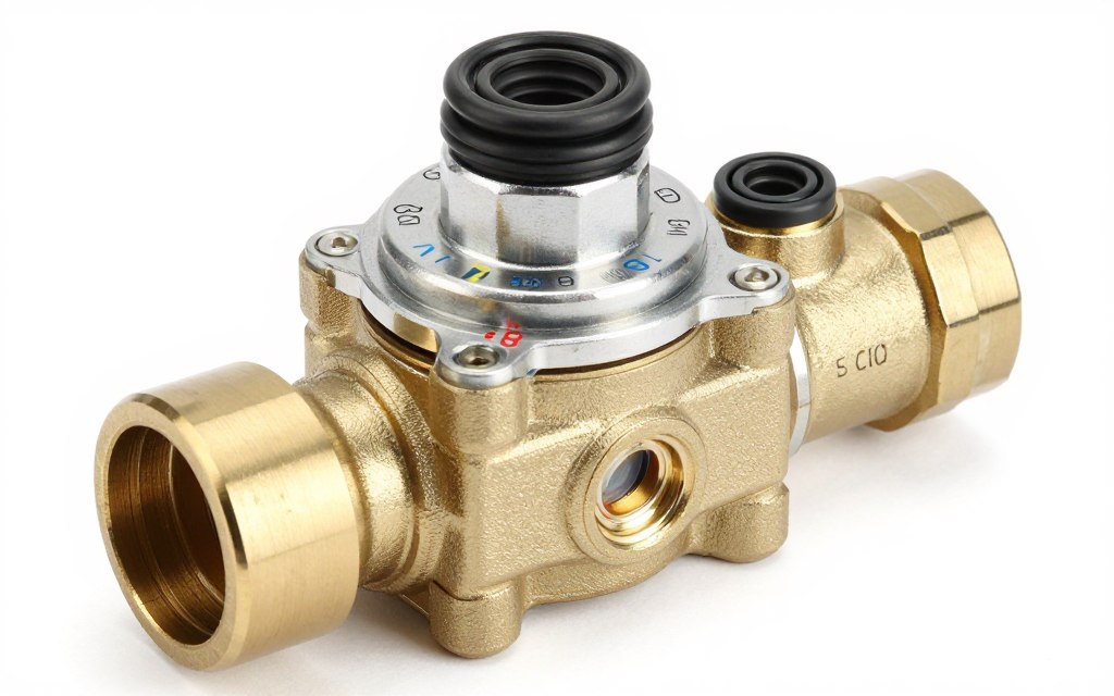 Coupe transversale montrant les matériaux d'une électrovanne hydraulique agricole
