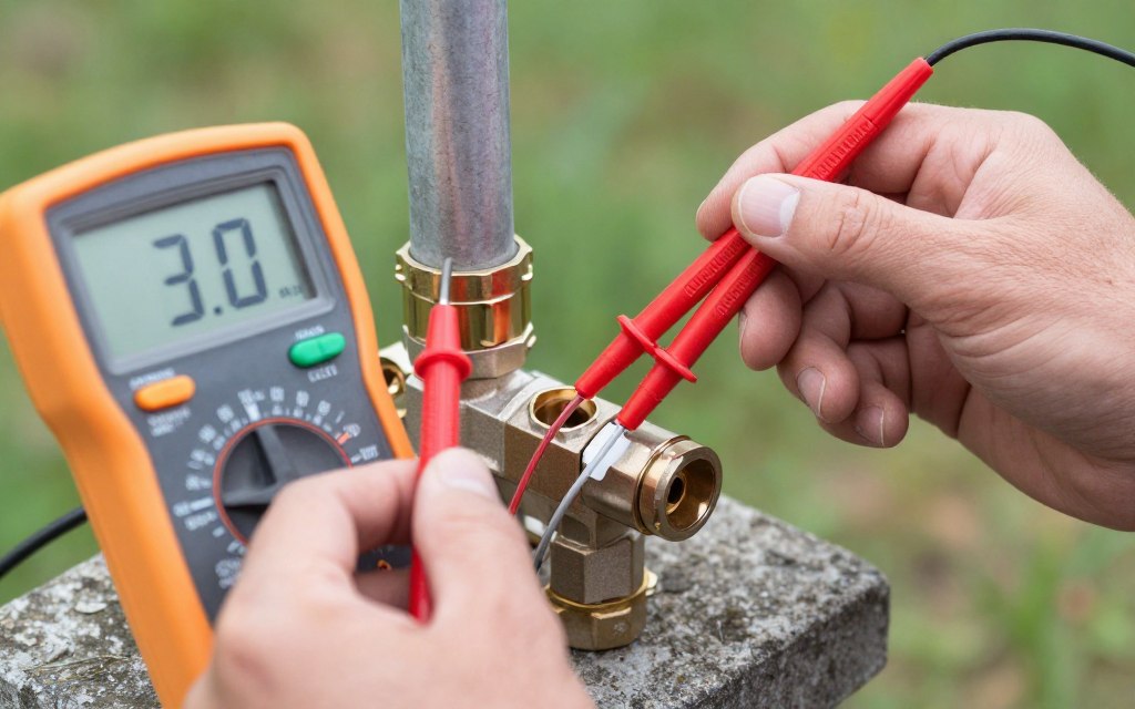 Diagnostic panne électrovanne irrigation multimètre test bobine