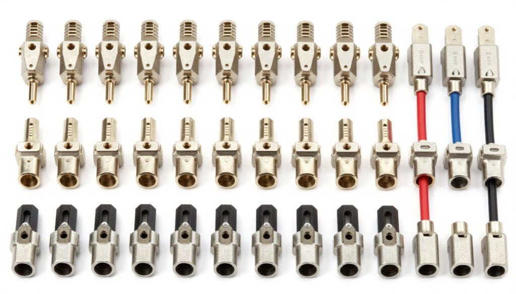 Différents types de connecteurs électriques pour électrovannes