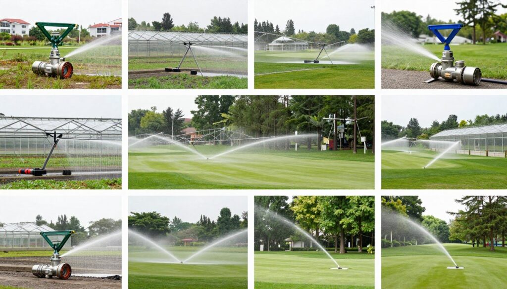 Diverses applications d'électrovannes en irrigation professionnelle