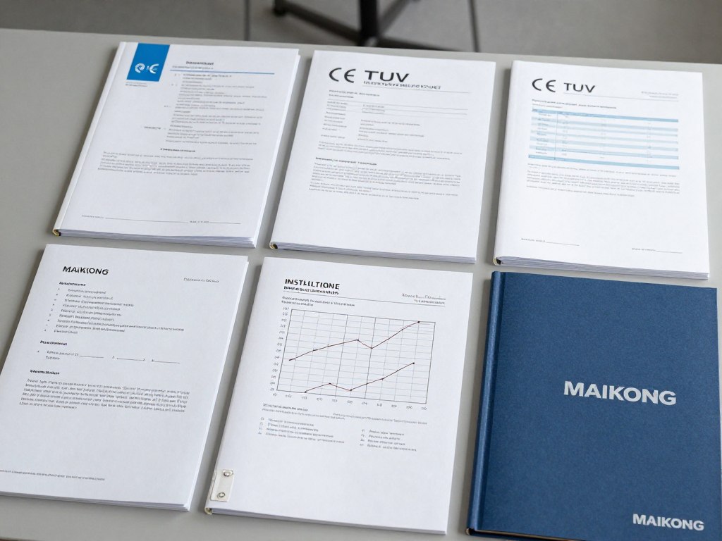 Documentation technique MAIKONG certificats fiches électrovannes 24V