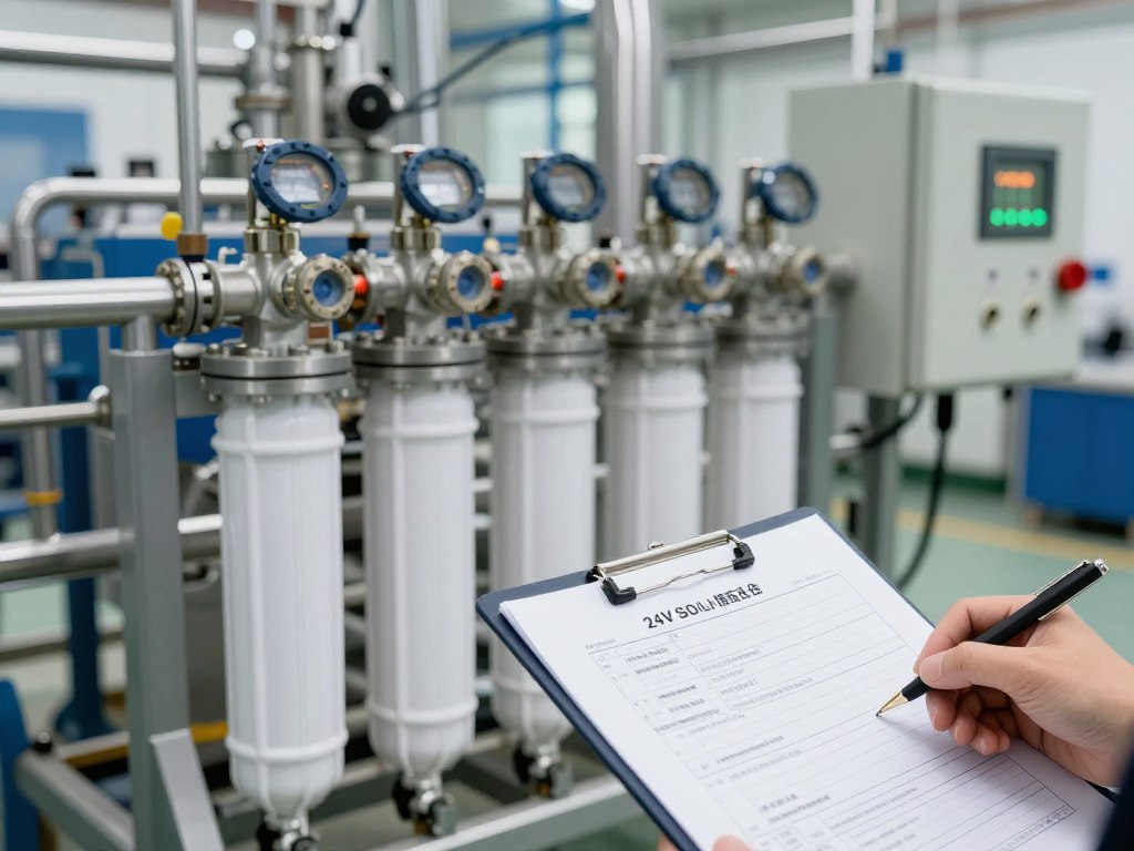 Électrovanne 24V application traitement eau industriel