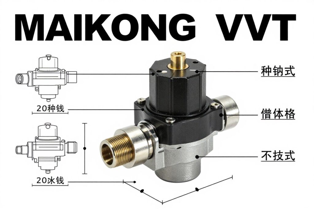 Électrovanne VVT MAIKONG spécifications techniques dimensions connecteur bobine