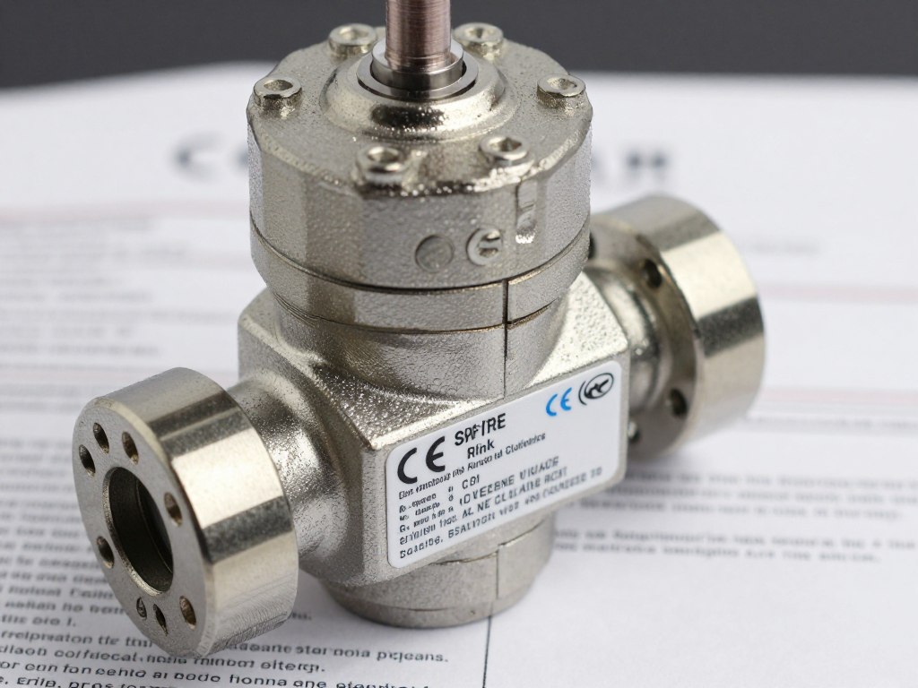 Électrovanne gaz certifiée avec marquages