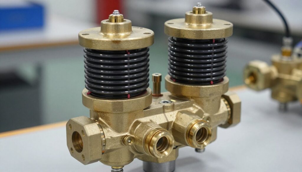 Électrovanne hydraulique 12V double effet avec deux bobines