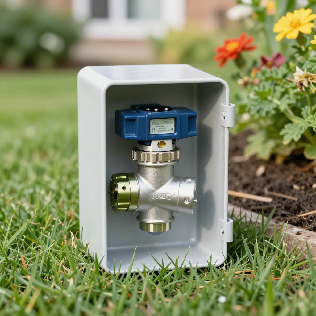 Électrovanne pour jardin résidentiel