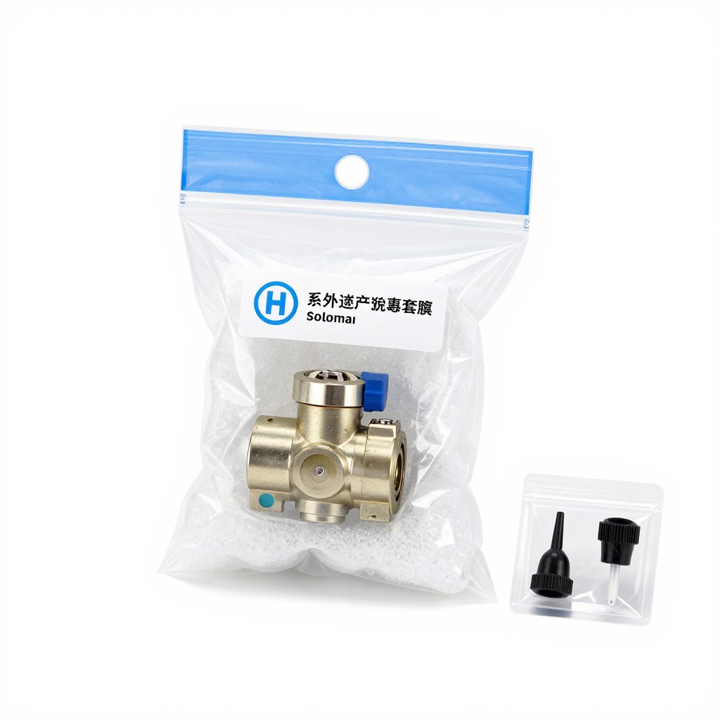 Emballage professionnel électrovanne sachet antistatique mousse protection