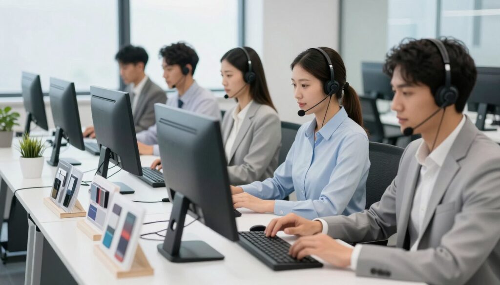 Équipe commerciale MAIKONG au travail