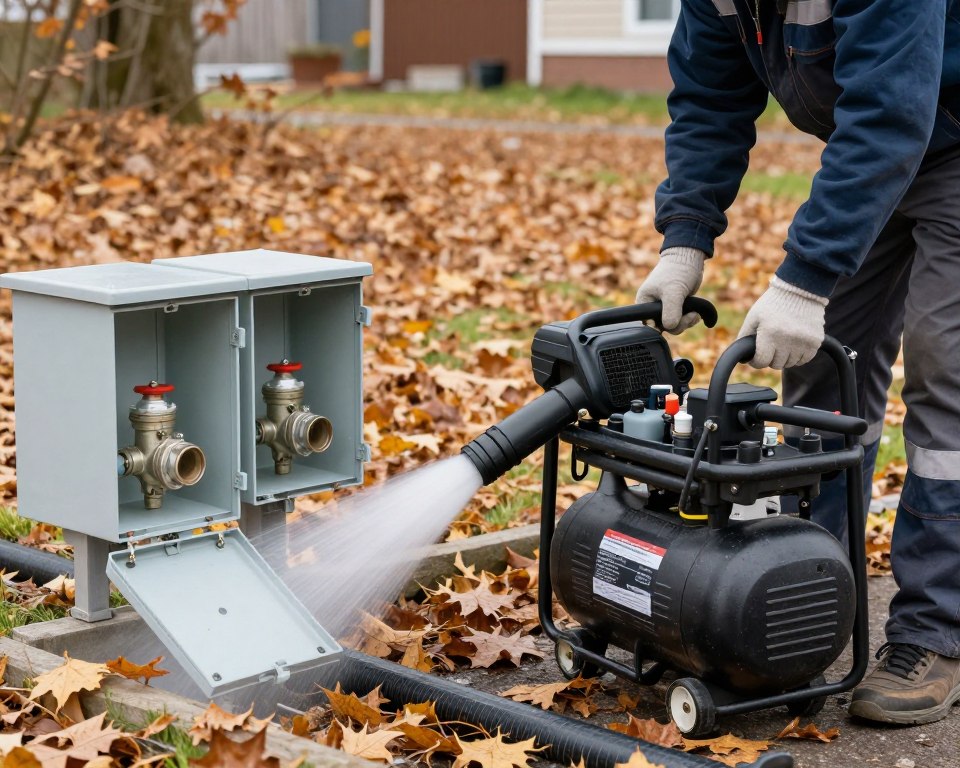 Hivernage vidange système irrigation électrovannes 24V antigel