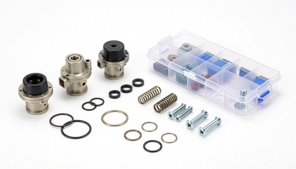 Kit complet pièces détachées électrovanne avec membrane et joints Kit complet pièces détachées électrovanne avec membrane et joints