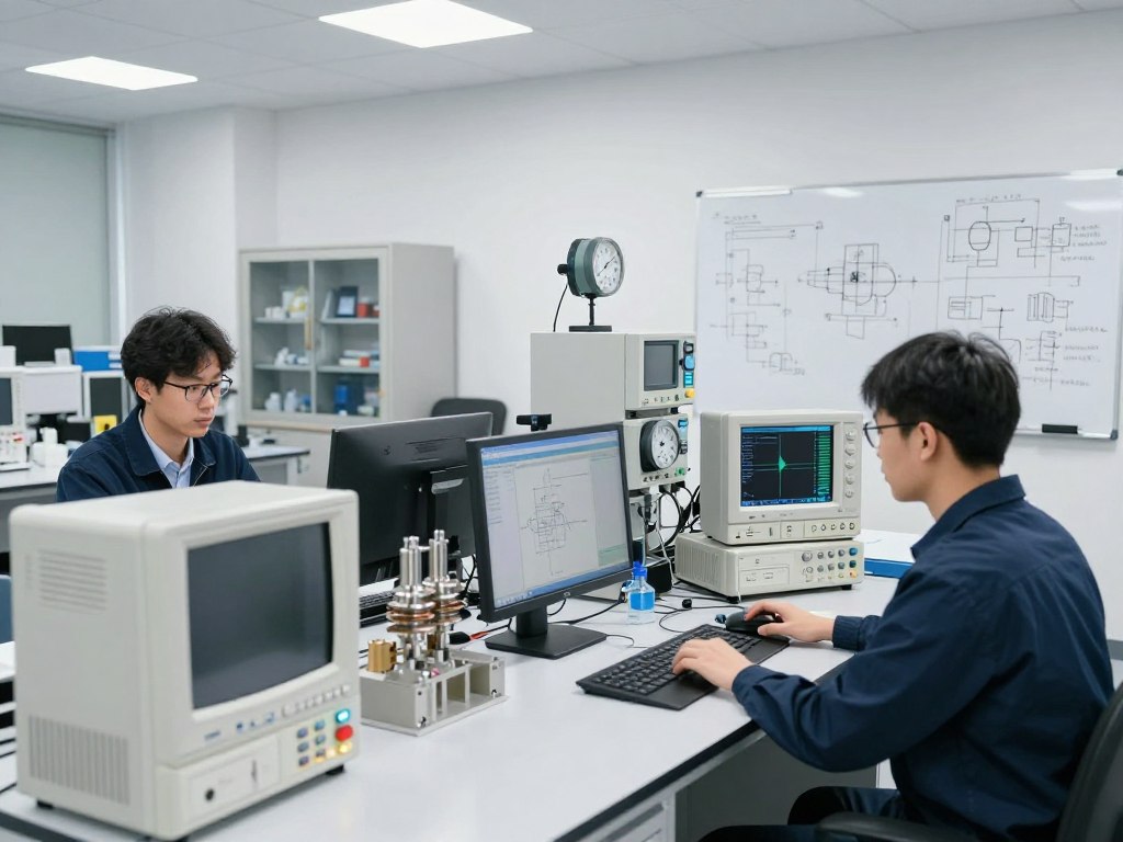 Laboratoire R&D MAIKONG avec ingénieurs au travail
