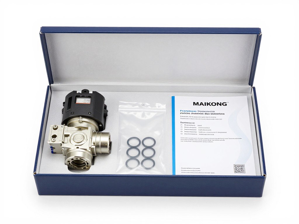 Packaging MAIKONG électrovanne avec contenu emballage joints documentation étalés
