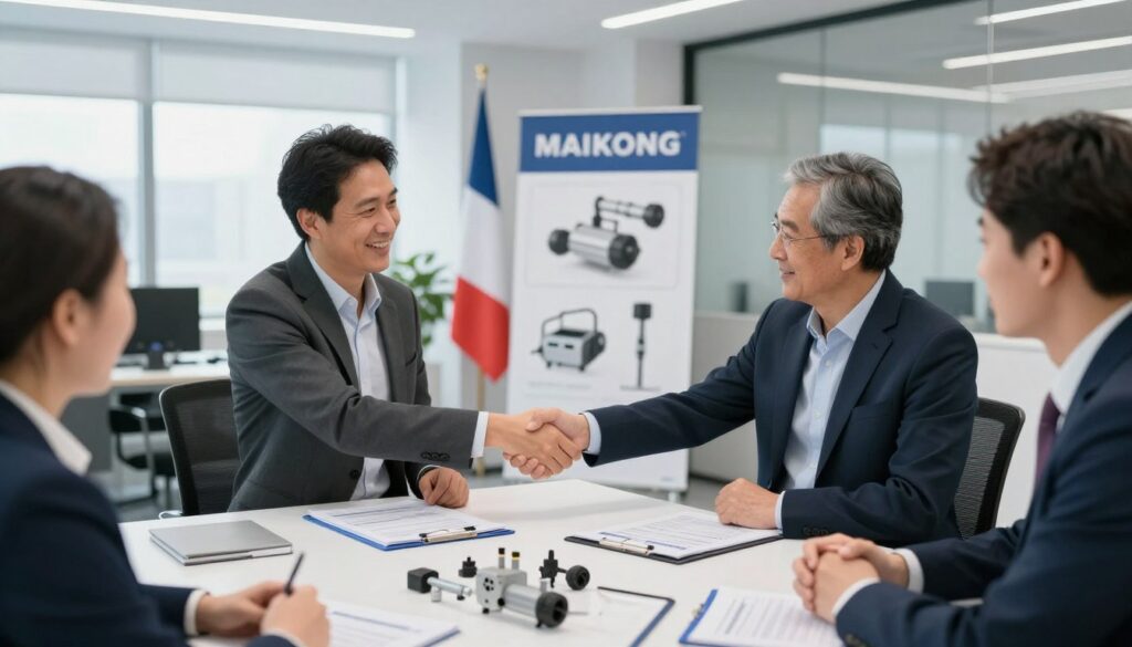 Partenariat commercial MAIKONG distributeur France électrovannes irrigation