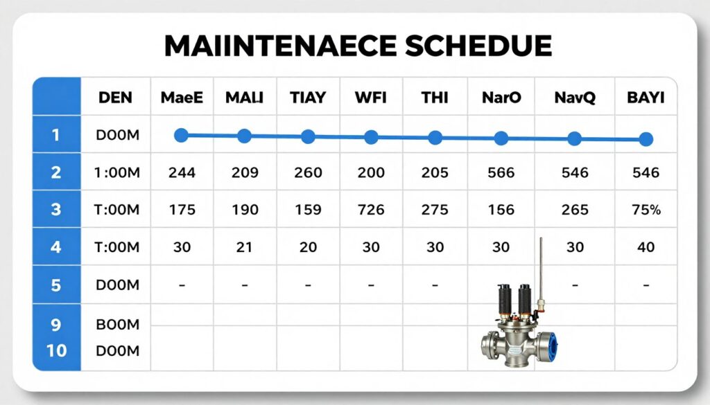 Planning de maintenance préventive pour électrovannes industrielles