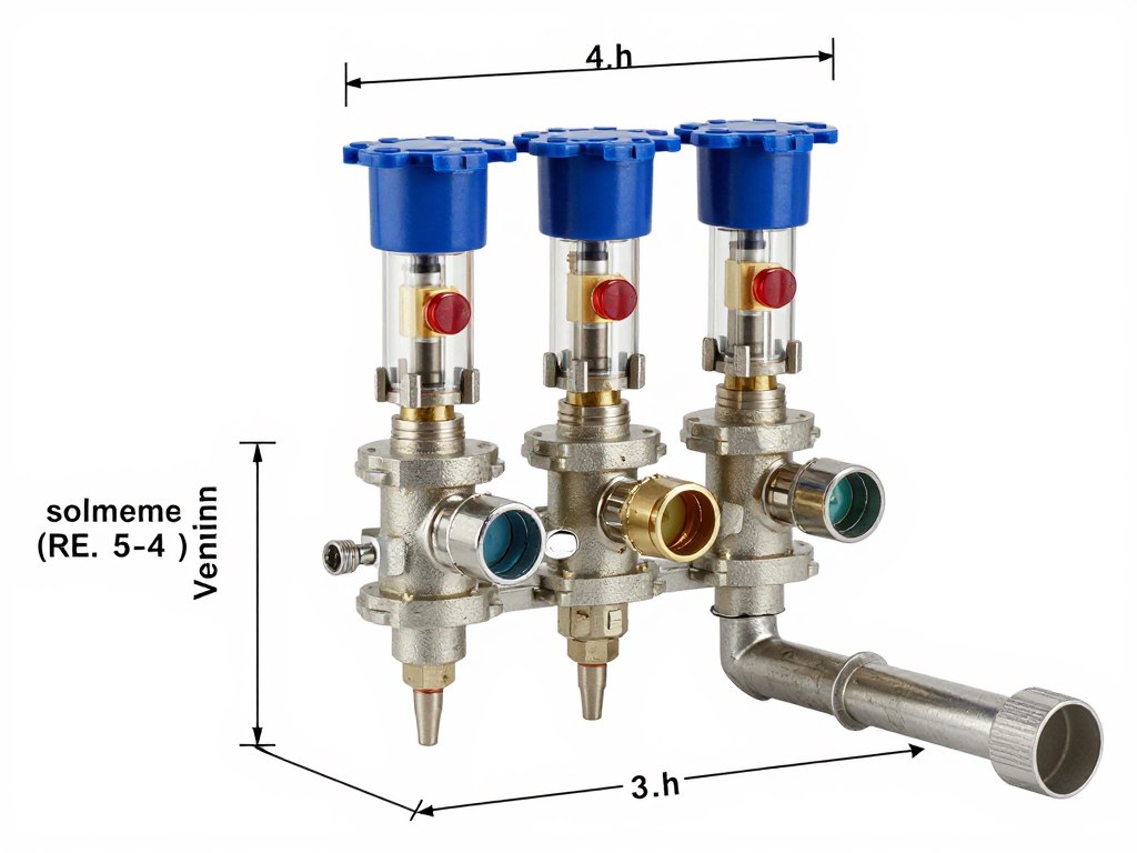 Schéma de raccordement hydraulique d'électrovannes