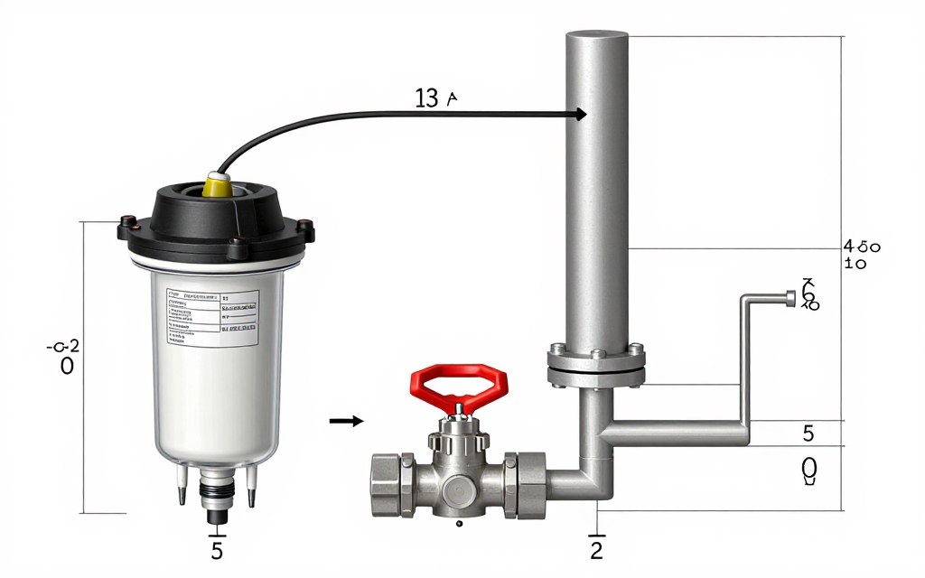 Schéma installation correcte électrovanne avec filtre et robinet isolation