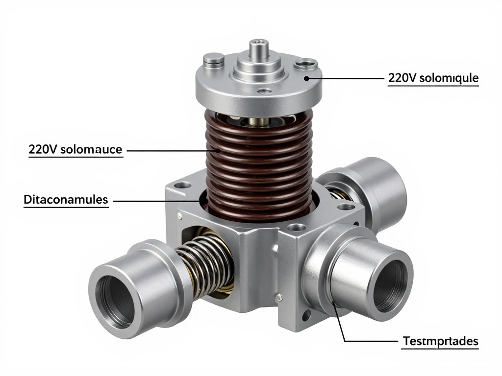 Schéma technique de fonctionnement d'une électrovanne 220V pour arrosage
