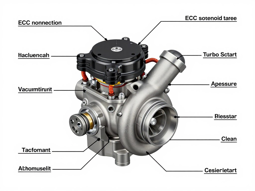 Schéma technique fonctionnement électrovanne turbo circuit pression