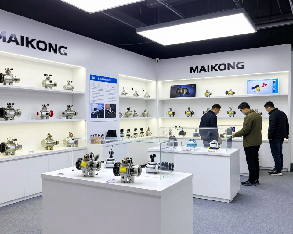 Showroom MAIKONG exposition électrovannes démonstration produits