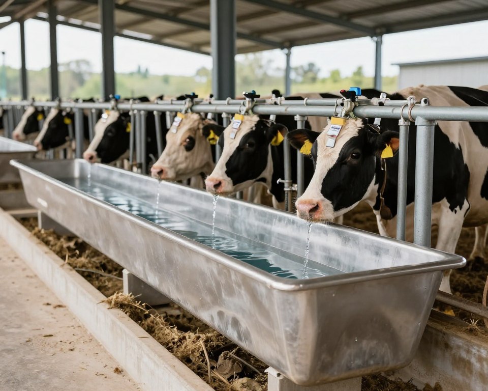 Système d'abreuvement automatique pour bétail avec électrovanne 12V