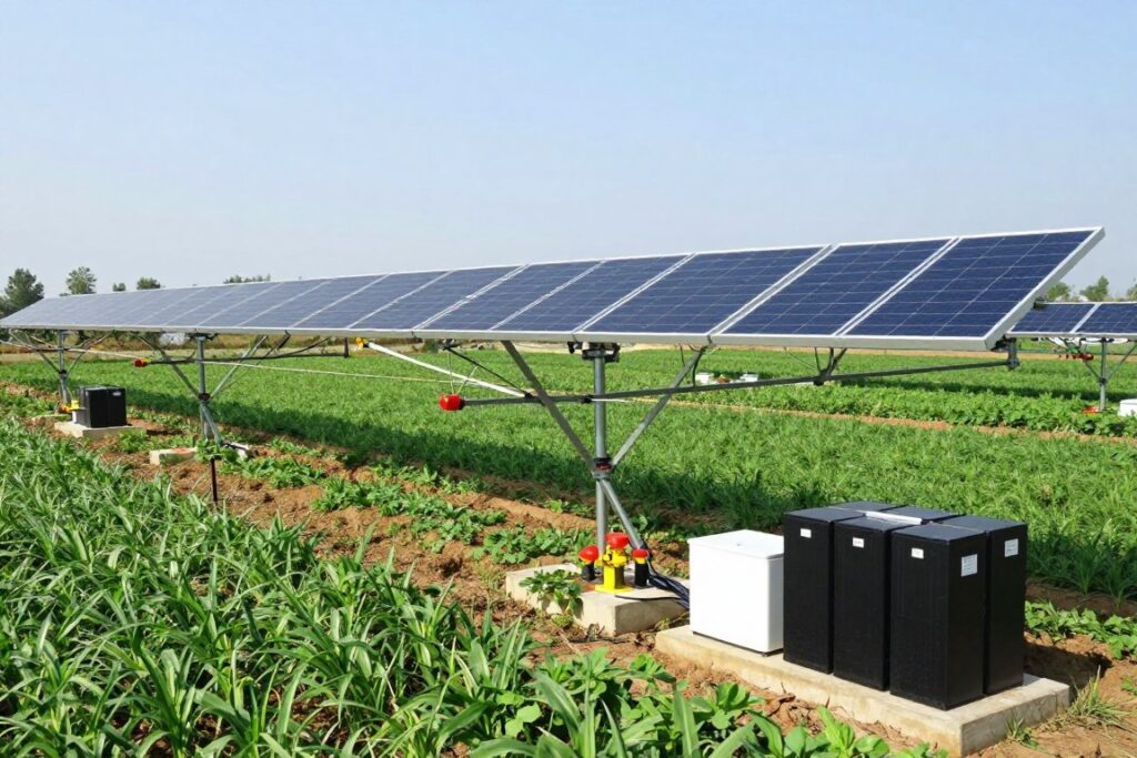 Système d'irrigation solaire autonome avec électrovannes basse consommation