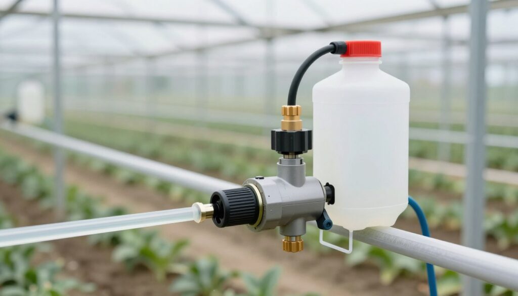 Système fertigation irrigation précision électrovanne injecteur engrais