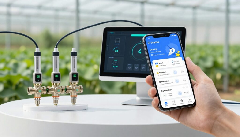 Système irrigation intelligent IoT électrovanne connectée application smartphone
