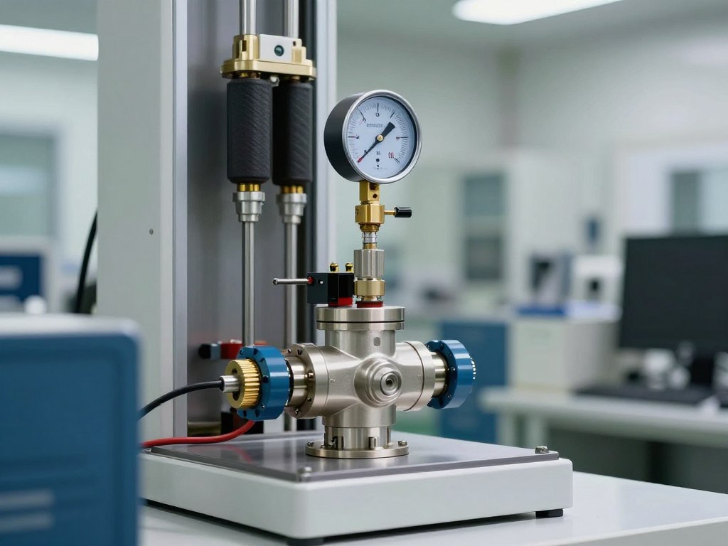 Test de pression sur électrovanne hydraulique