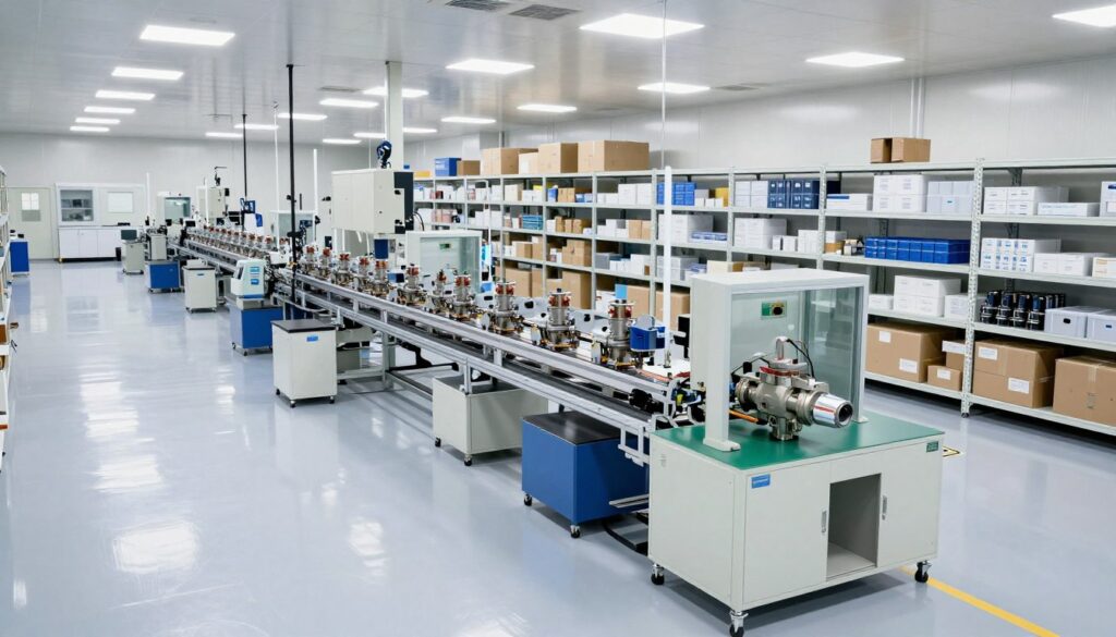 Usine MAIKONG production électrovannes 24V Zhejiang Chine
