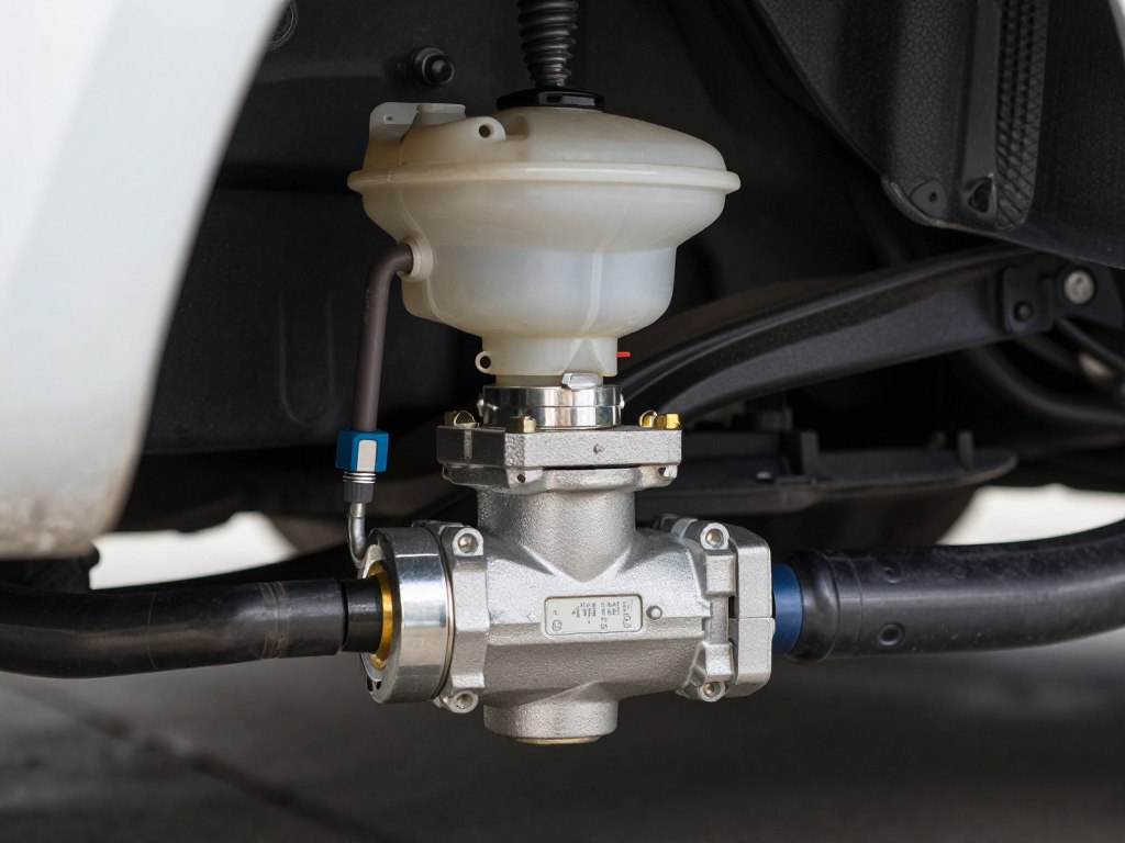 Vanne électrique montée sur système SCR de véhicule diesel avec réservoir AdBlue Vanne électrique montée sur système SCR de véhicule diesel avec réservoir AdBlue