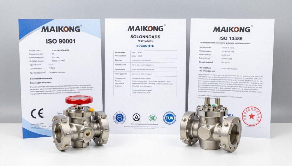 certificats CE, ISO et RoHS pour électrovannes MAIKONG