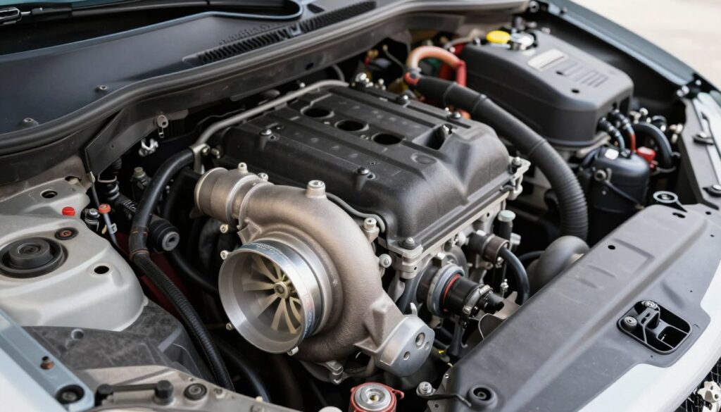 compartiment moteur 1.6 hdi 110 avec électrovanne turbo en situation