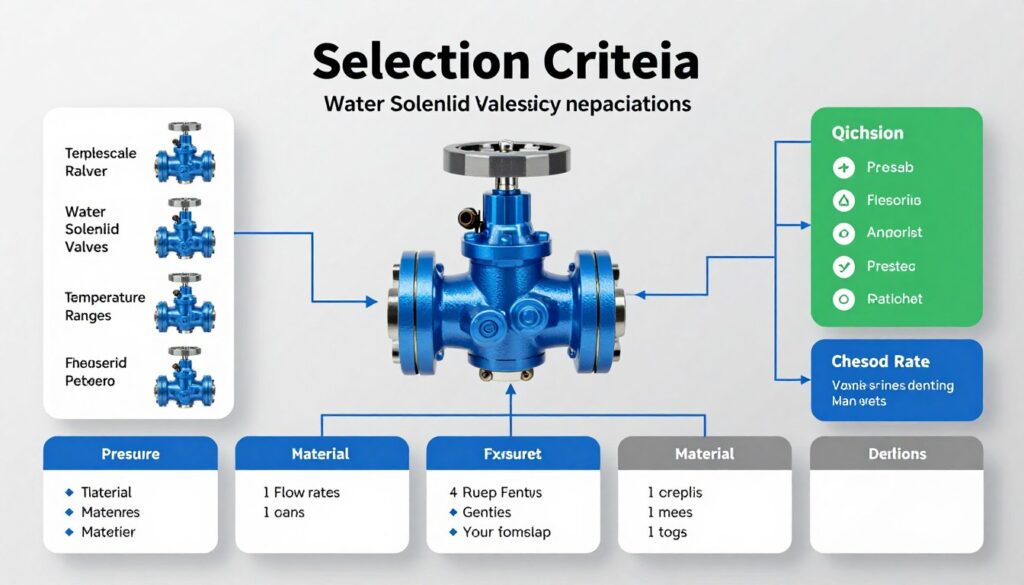critères sélection électrovanne eau pression débit température matériaux critères sélection électrovanne eau pression débit température matériaux