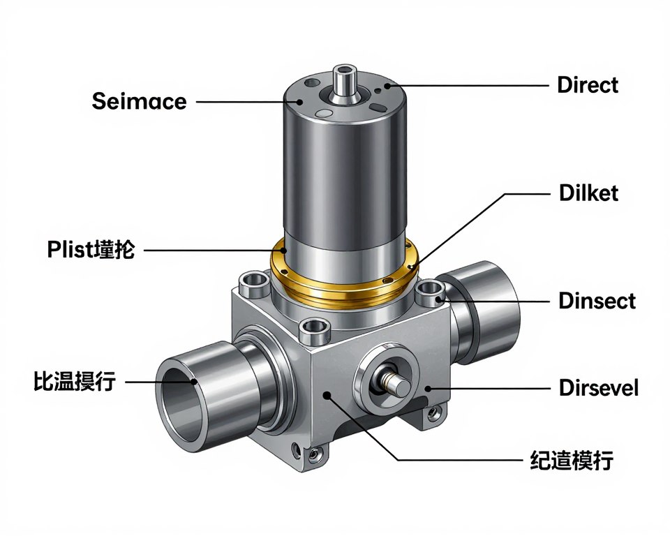 électrovanne pneumatique semi-directe combinant action directe et pilotée