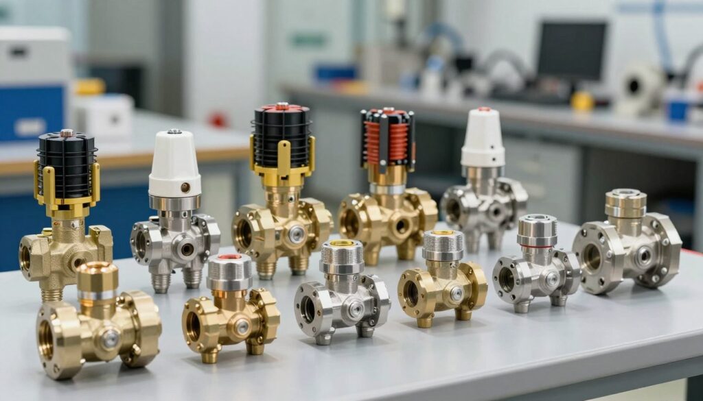 gamme complète de différents types d'électrovannes pneumatiques MAIKONG