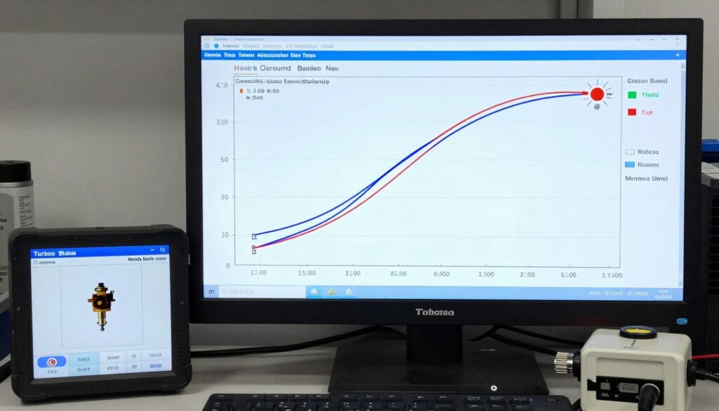 graphique pression turbo avec électrovanne défaillante