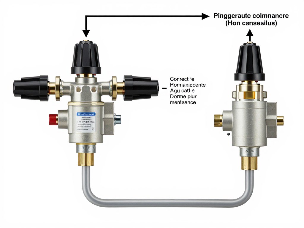 installation correcte électrovanne pneumatique schéma technique
