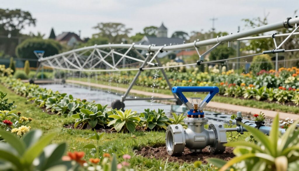 installation d'irrigation moderne et efficace utilisant des électrovannes MAIKONG