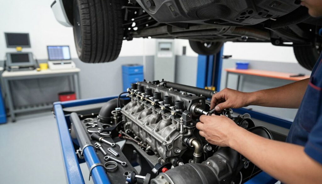 remplacement électrovanne de pression bmw e46 320 d 1999 atelier