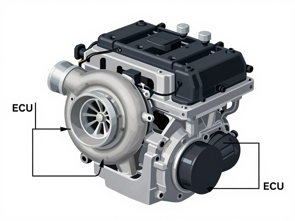 schéma fonctionnement électrovanne turbo dans circuit de suralimentation moteur diesel