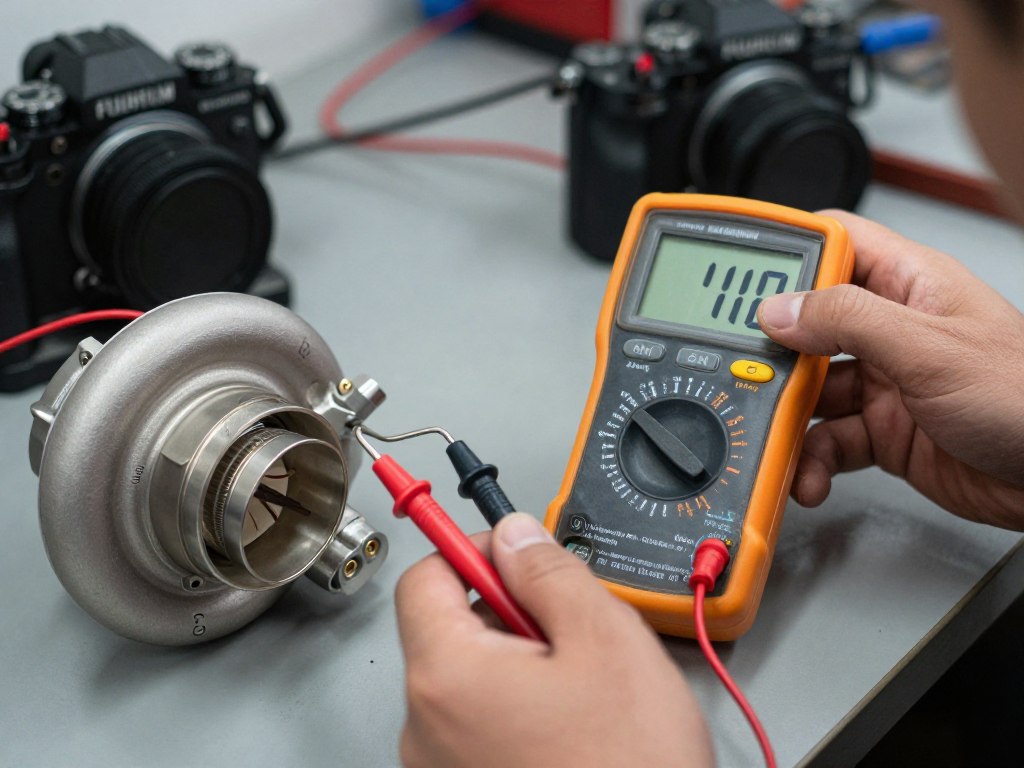 test multimètre résistance bobine électrovanne turbo diagnostic