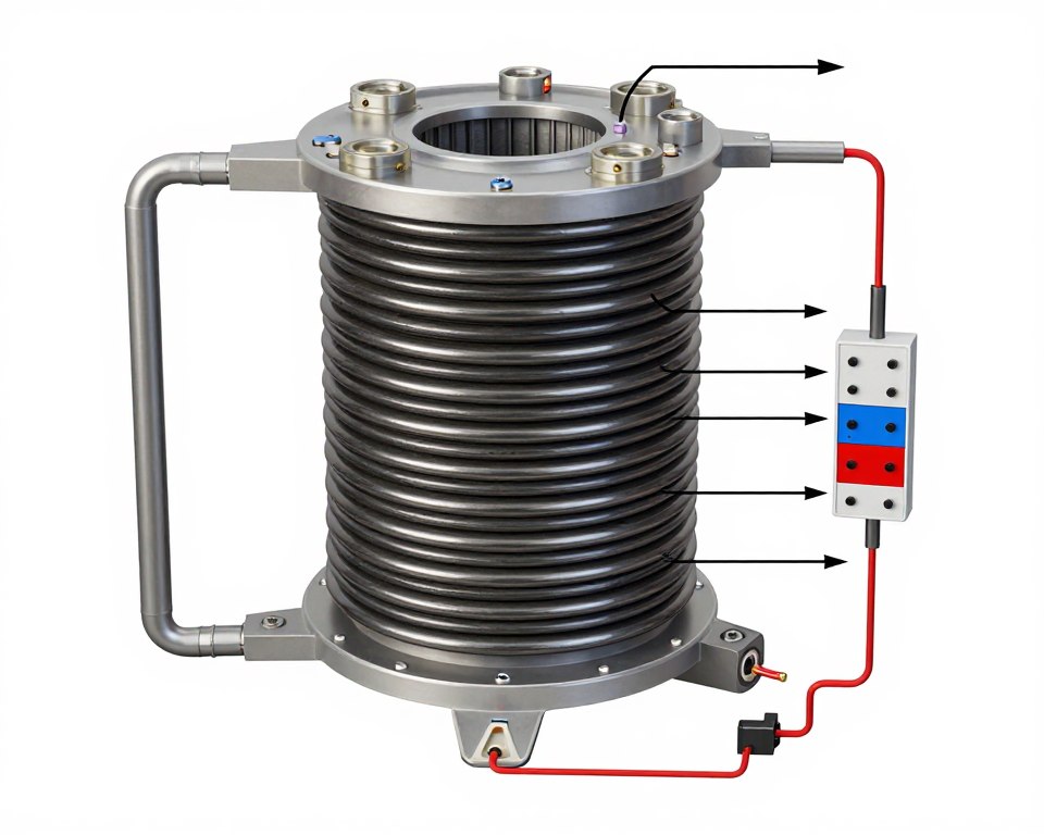 Schéma technique d'installation bobine électrovanne en réfrigération